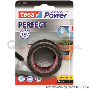 Tesa 56344 Extra Power Perfect textieltape zwart 2,75 m x 38 mm 56344-00013-03