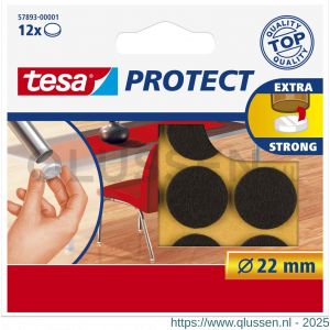 Tesa 57893 Protect vilt bruin 22 mm 57893-00001-01