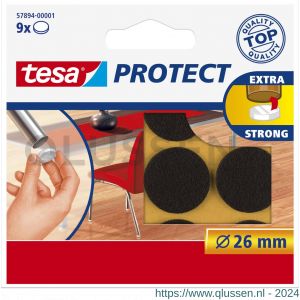 Tesa 57894 Protect vilt bruin 26 mm 57894-00001-01