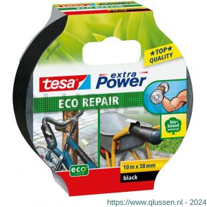 Tesa 56431 Extra Power Eco Repair textieltape 10 m x 38 mm zwart 56431-00000-00