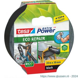 Tesa 56432 Extra Power Eco Repair textieltape 20 m x 38 mm zwart 56432-00000-00