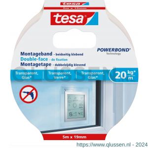 Tesa 77741 Powerbond montage tape 5 m x 19 mm transparant 77741-00000-00