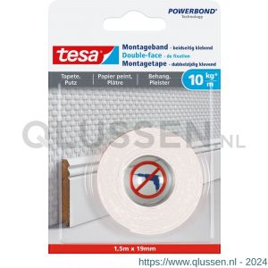 Tesa 77742 montage tape gevoelige oppervlakken 77742 1,5 m x 19 mm 77742-00000-00