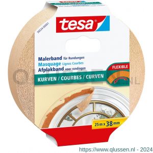 Tesa 56534 flexible afplakband 25 m x 38 mm 56534-00001-02