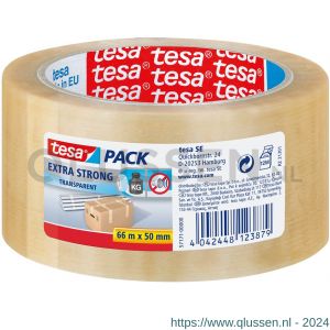 Tesa 57171 PVC tape extra strong 66 m x 50 mm transparant 57171 57171-00000-04