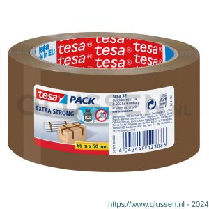 Tesa 57173 PVC tape extra strong 66 m x 50 mm bruin 57173 57173-00000-04