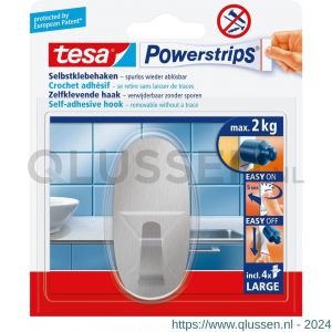 Tesa 58261 Powerstrips haak large ovaal metaal 58261-00000-20