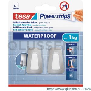 Tesa 59783 Powerstrips Waterproof haken S metaal-kunststof 59783-00000-00