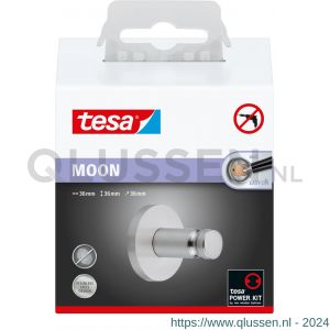 Tesa 40304 Moon handdoekhaak RVS-look 40304-00000-00