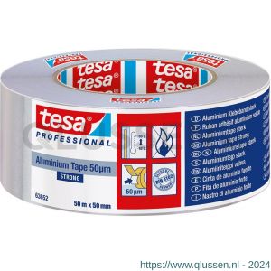 Tesa 63652 Tesaband 50 m x 50 mm aluminium aluminium tape Premium 63652-00002-00