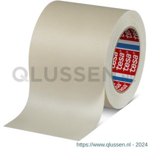 Tesa 4316 Tesakrepp 50 m x 100 mm chamois fijne crepepapieren maskeringstape voor lakspuiten tot 100 graden C 04316-00001-03