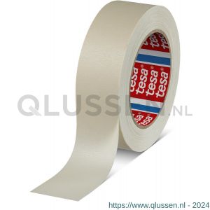 Tesa 4316 Tesakrepp 50 m x 38 mm chamois fijne crepepapieren maskeringstape voor lakspuiten tot 100 graden C 04316-00013-03