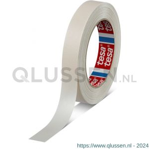 Tesa 4317 Tesakrepp 50 m x 19 mm chamois fijne crepepapieren maskeringstape voor lakspuiten tot 80 graden C 04317-00013-00