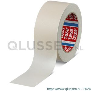 Tesa 4317 Tesakrepp 50 m x 50 mm chamois fijne crepepapieren maskeringstape voor lakspuiten tot 80 graden C 04317-00020-00