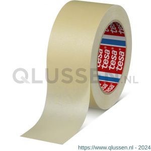 Tesa 4329 Tesakrepp 50 m x 50 mm chamois fijne crepepapieren maskeringstape tot 70 graden C 04329-00005-01