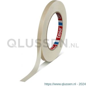 Tesa 4330 Tesakrepp 50 m x 9 mm chamois maskeringstape voor lakwerkzaamheden met ovendrogen tot 140 graden C 04330-00006-00