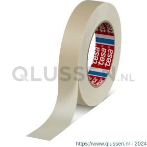 Tesa 4330 Tesakrepp 50 m x 25 mm chamois maskeringstape voor lakwerkzaamheden met ovendrogen tot 140 graden C 04330-00018-00