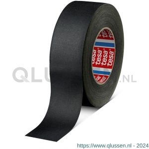 Tesa 4541 Tesaband 50 m x 50 mm zwart gemakkelijk hanteerbare ongecoate textieltape 04541-00020-00