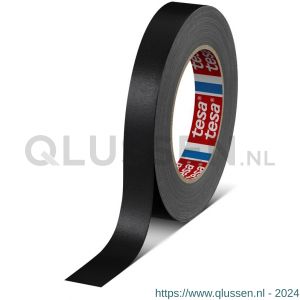 Tesa 4651 Tesaband 25 m x 19 mm zwart premium textieltape 04651-00008-00