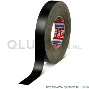 Tesa 4657 Tesaband 50 m x 25 mm zwart temperatuurbestendige textieltape 04657-00107-00