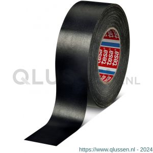 Tesa 4657 Tesaband 50 m x 50 mm zwart temperatuurbestendige textieltape 04657-00109-00