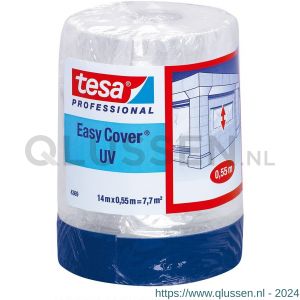 Tesa 4369 Easycover 14 m x 550 mm chamois 2-in-1: maskeringsfolie met UV-textieltape 04369-00012-01
