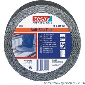 Tesa 60950 Tesaband 15 m x 100 mm zwart anti slip-tape 60950-00002-00