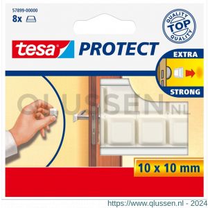 Tesa 57899 beschermblokjes vierkant wit 10 mm 57899-00000-01