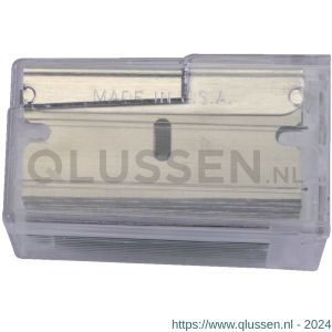 Stanley reserve mesjes voor glasschraper metaal 0-28-500 set 10 stuks op kaart 0-28-510