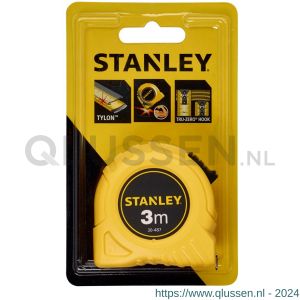 Stanley rolbandmaat 3 m 12,7 mm op kaart 0-30-487