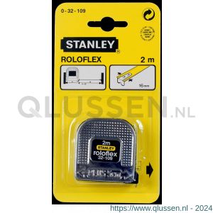 Stanley rolbandmaat zonder stop Roloflex 2 m x 16 mm 0-32-109