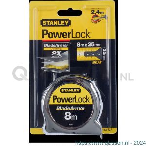 Stanley rolbandmaat PowerLock Blade Armor 8 m x 25 mm 0-33-527