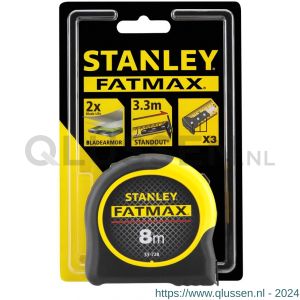 Stanley FatMax rolbandmaat Blade Armor 8 m x 32 mm 0-33-728