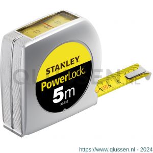 Stanley rolbandmaat PowerLock 5 m x 19 mm boveninkijkvenster 0-33-932