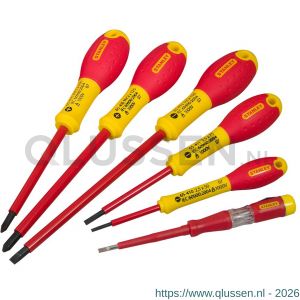 Stanley FatMax VDE 6 delige schroevendraaierset Parallel-Philips en spanningszoeker 0-65-441