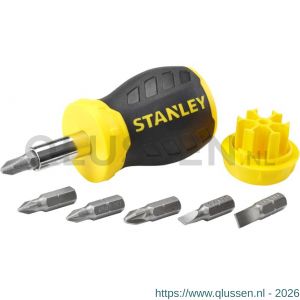 Stanley multibit Stubby schroevendraaier 0-66-357