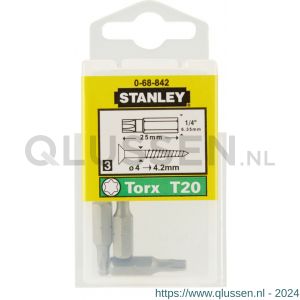 Stanley 1/4 inch schroefbit Torx T20 0-68-842