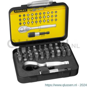 Stanley bitset Expert Pro 1/4 inch ratelsleutel 32 delig 1-13-904