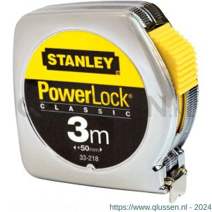 Stanley rolbandmaat Powerlock 3 m x 12,7 mm metaal 1-33-218