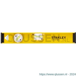 Stanley waterpas aluminium I-Beam 400 mm 2 libellen met 180 graden libel 1-42-919