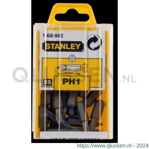 Stanley 1/4 inch schroefbit Phillips nummer 1 25 mm 1-68-942