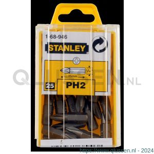 Stanley 1/4 inch schroefbit Phillips nummer 2 25 mm 1-68-946