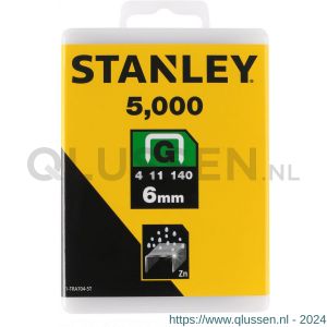 Stanley nieten 6 mm 1/4 inch type G 1000 stuks 1-TRA704T