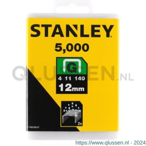 Stanley nieten 12 mm type G 5000 stuks 1-TRA708-5T