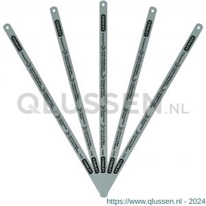 Stanley metaalzaag reserve blad Lion 300 mm 24 tanden per inch set 5 stuks op kaart 2-15-842