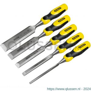 Stanley steekbeitelset Dynagrip 5 delig 6, 12, 18, 25 en 32 mm 2-16-885