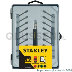 Stanley Multibit precisie schroevendraaierset Parallel, PH, T en HEX 16-delig STHT0-62633