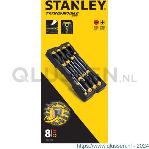 Stanley transmodule Cushiongrip schroevendraaiers 8-delig STMT1-74181