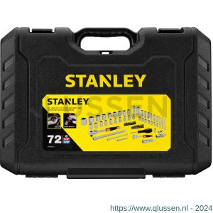 Stanley dopsleutelset 1/4 inch en 1/2 inch 72 delig STMT82831-1