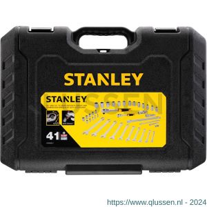 Stanley dopsleutelset 1/4 inch en 1/2 inch en ringsteeksleutels 41 delig STMT82832-1